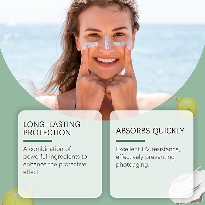 Beef Tallow and Zinc Sun Balm - 2Pcs x 2.12 oz, Brown