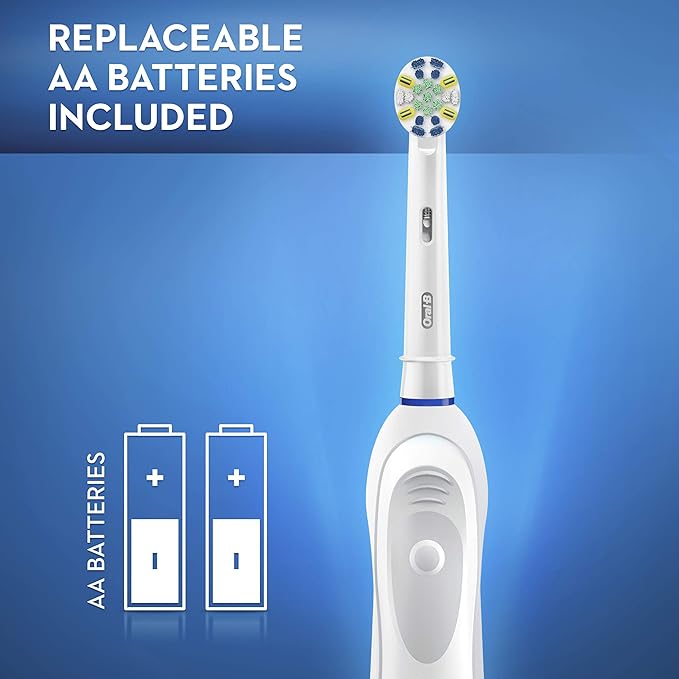 Oral-B Clinical Floss Action, Battery Powered Toothbrush, 1 Count -White