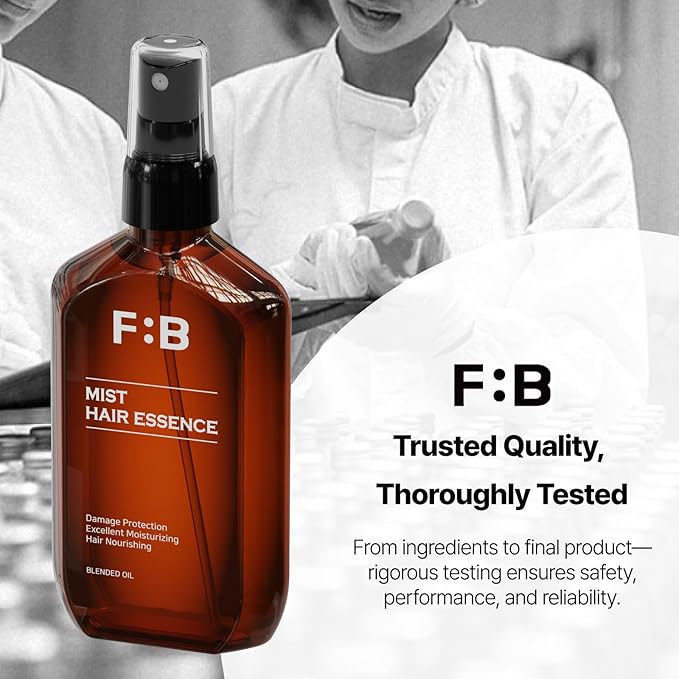 [Forbeaut] Mist Hair Essence – Lightweight Leave-In Treatment Spray for Damaged Hair, Daily Use, Silky Protein Care for Shine & Elasticity, Salon-Like Finish, Woody Citrus Scent, 100ml / 3.7 fl.oz