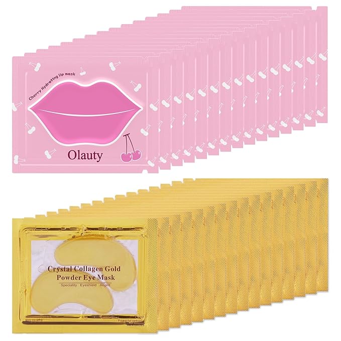 30 Pairs Lip Masks & Eye