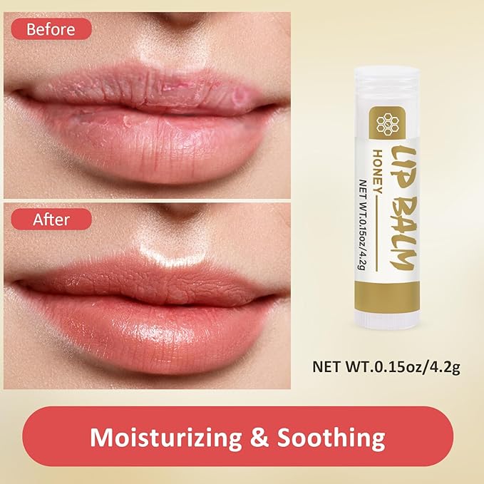 32 Pack Lip Balm, Natural Lip