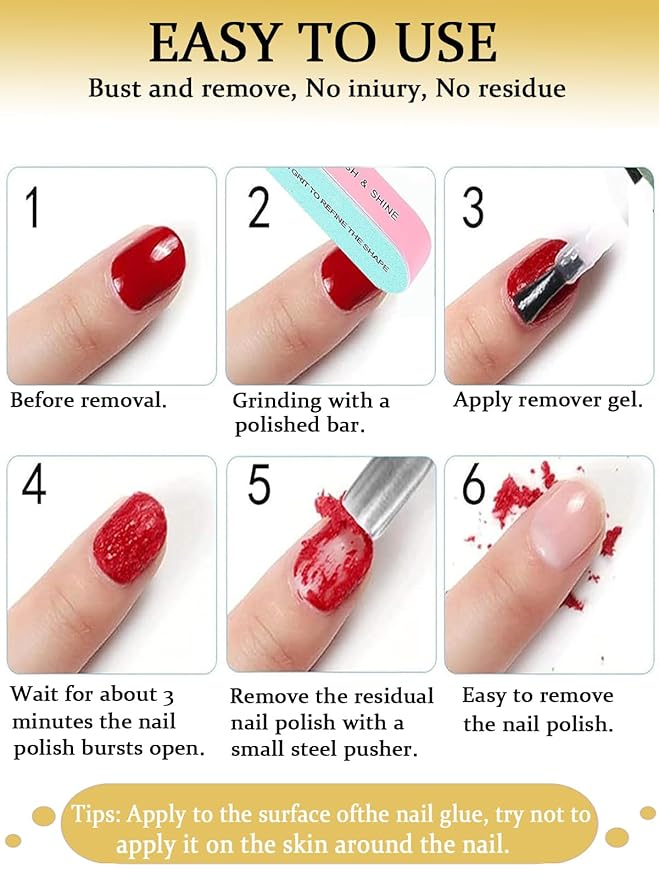 2 Packs Gel Nail Polish