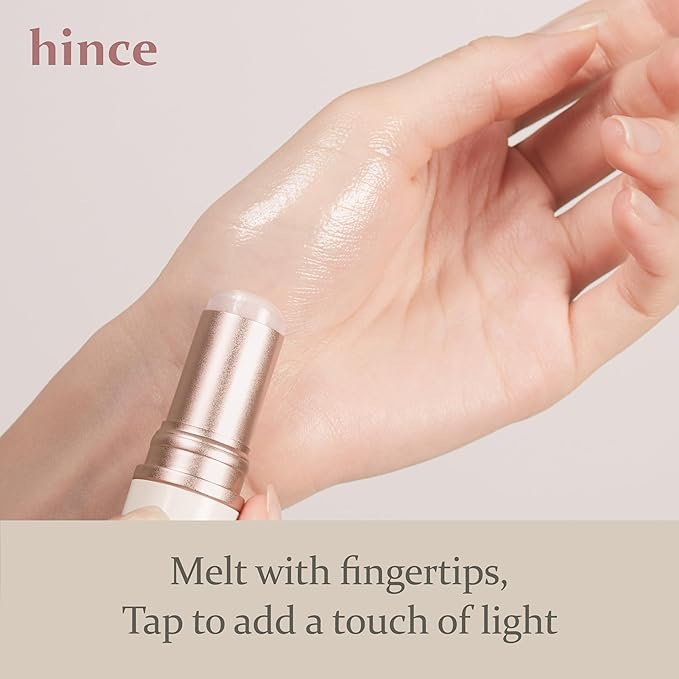 hince True Dimension Radiance Balm 10g - Natural Shimmer Glow Face Highlighter Stick Glow Balm Korean Blush Transparent Color Skin Tone Slim Fitting Texture, Multi Makeup Stick (1, DAWN RAY, TP002)