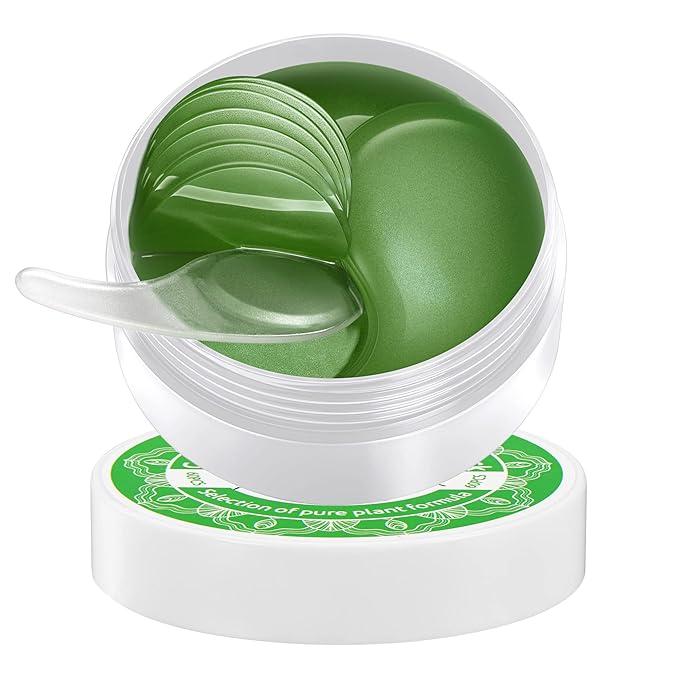 Collagen Under Eye Patches,Seaweed Eye Mask,Under Eye Pad For Dark Circles And Puffiness,Eye Gel Treatment Masks for Puffy Eyes,Under Eye Bags,Anti Wrinkle,Improve and Firm Eye Skin
