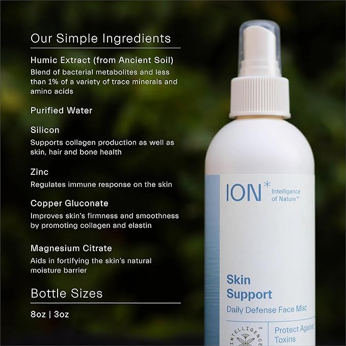 ION* Intelligence of Nature Skin Support | Skincare for Anti-Aging, Healthy Skin & Hydration to Defend Against Toxins, Reduce Redness, Improve Skin Microbiome (8 oz.)