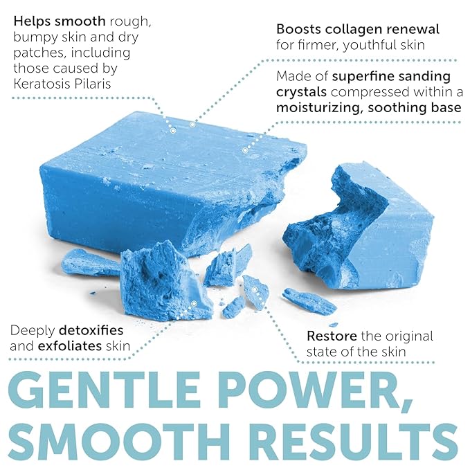 Body Soap for Keratosis Pilaris | Exfoliating Soap Scrub with 10% AHA & Micro Pumice Beads | Buffingbar for Smooth Skin, Strawberry Legs, Ingrown Hair & Razor Bumps | Bar Soap for Men and Women 4.2 oz