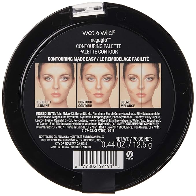 wet n wild MegaGlo Contour Palette, Dulce De Leche | Contouring Powder Face Kit | Flawlessly Sculpted Face (Pack of 2)