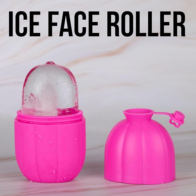 Ice Face Roller - 1pc Ice Roller for Face, Ice Facial Tools, Face Depuffer | Skincare Beauty Tools + Accessories