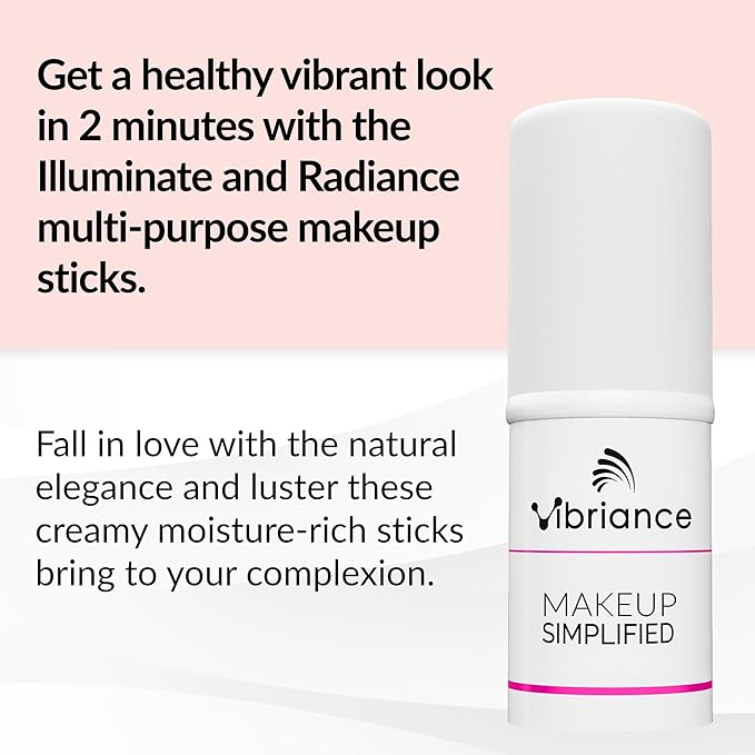 Vibriance Blush and Highlighter Bundle - Cream Blush Stick and Highlighter Stick - All-in-One for Cheeks, Lips, Eyes, Mature Skin - Makeup Simplified