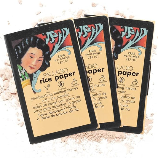 Palladio Rice Paper Facial Tissues for Oily Skin,