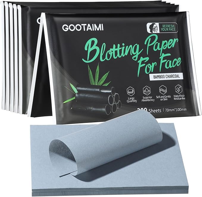 1200PCS Blotting Paper for Oily Skin, Natural Bamboo Face, Makeup