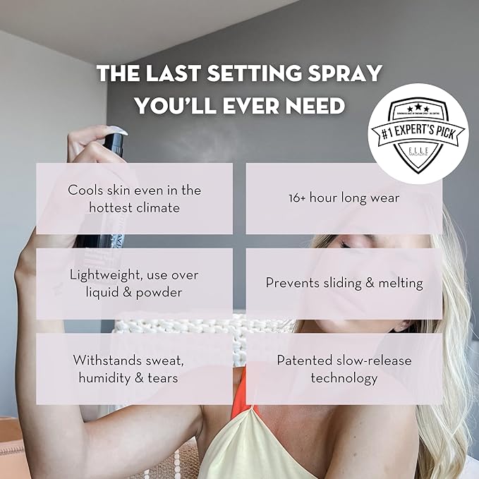 Skindinavia The Makeup Finishing Spray, Oil Control Makeup Setting Spray, All-Day Wear, Long-Lasting Up to 16+ Hours, Heat-Resistant & Waterproof, Fine Mist, 8.0 Oz