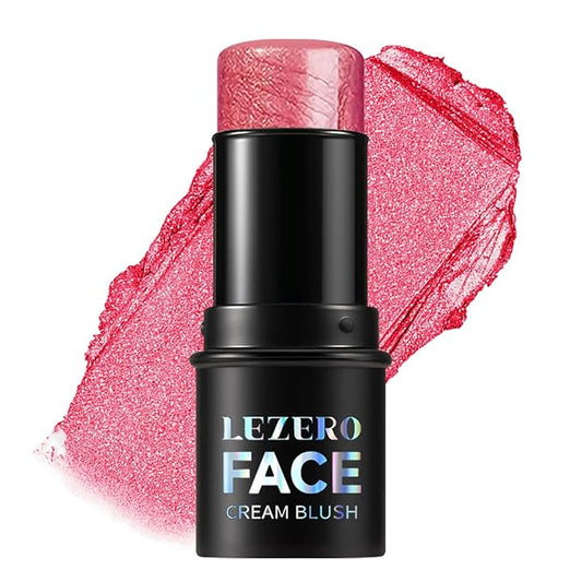 Blush Stick, Multi-use Blush Stick for Cheeks, Eyes, Lips, Silky Creamy Face Stick for Old Women & Mature Skin, Blendable and Buildable Color, Long Lasting Waterproof Non-greasy Formula (#03, Blush)