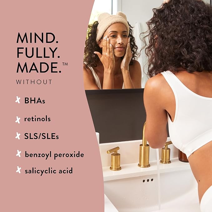 The Honest Company Honest Mama's Gotta Glow Face and Body Wash | Pregnancy Safe Clarifying + Exfoliating AHA Cleanser | 8 fl oz