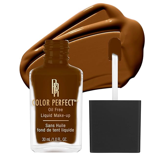 Black Radiance Color Perfect Liquid Full Coverage Foundation Makeup, Double Fudge, 1 Fl Oz