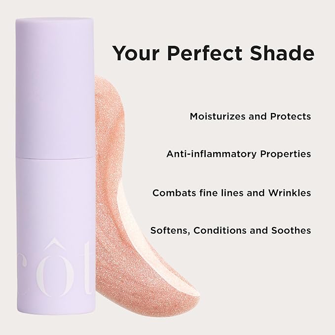 Côte Euphoria Peptide Lip Shine – Shimmery Sheer Nude Lip Gloss for Hydration & Shine – Vegan, Cruelty-Free, Anti-Aging with Shea Butter & Hyaluronic Acid – Long-Lasting, Smooth, Moisturizing Gloss
