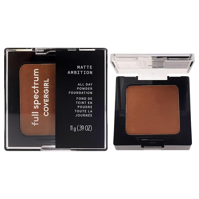 COVERGIRL Matte Ambition, All Day Powder Foundation, Deep