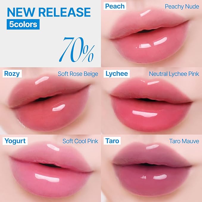 3D Voluming Gloss 70% (Rich) | Currant 70% l High Shine, Non-Sticky Lip Gloss for Makeup | Long-Lasting, Moisturizing Gel Formula | 30%, 70% Pigment Options | 5.3g
