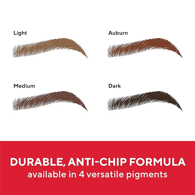 Mirabella Ultra Fine Brow Pencil, Anti-Chip Waterproof Eyebrow Pencil - Smudgeproof, Blendable & Retractable Eyebrow Pencil to Define and Fill In Brows Naturally - Dark