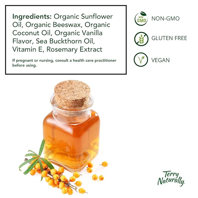 Terry Naturally Omega7 Lip Balm - 0.15 Oz, Pack of 3