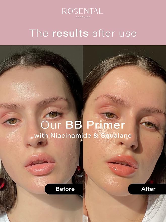 Organics BB Primer | with Niacinamide & Squalane – Pore-Refining, Illuminating, Hydrating Primer for a Fresh Glow Look and Smooth Texture, 25 ml