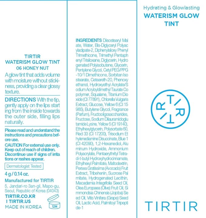 TIRTIR Waterism Glow Tint (06 Honey Nut, 0.14 Fl Oz (Pack of 1))