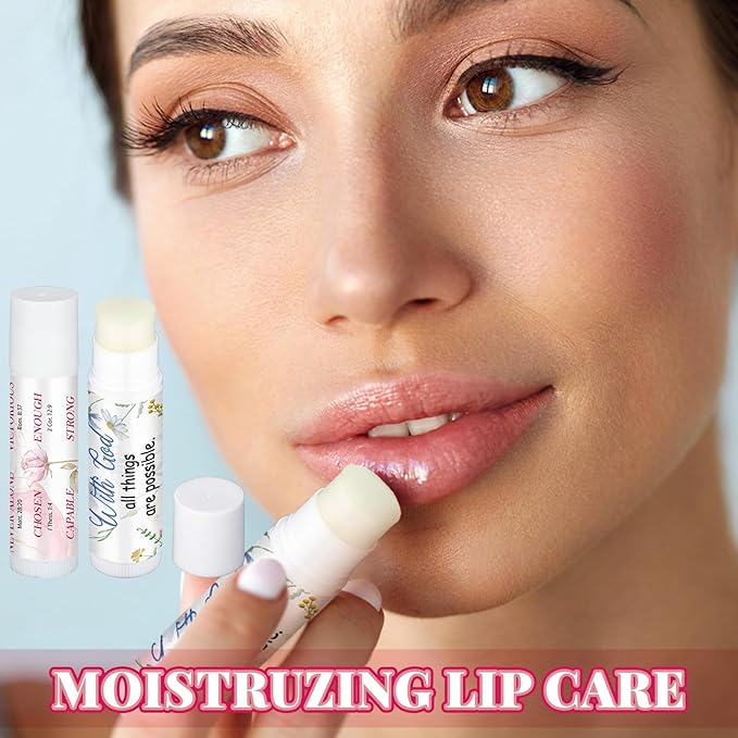 50 Pack Lip Balm Religious Floral