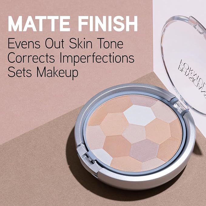 Physicians Formula Setting Powder Palette Multi-Colored Pressed Finishing Powder Translucent & Powder Palette Multi-Colored Blush Powder Blushing Rose, Dermatologist Tested