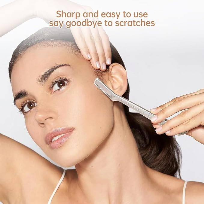 Facial Razor Replacement Blades Be suitable for Twee zerman Stainless steel blade,Including one cleaning brush. 60 Count (Pack of 1)