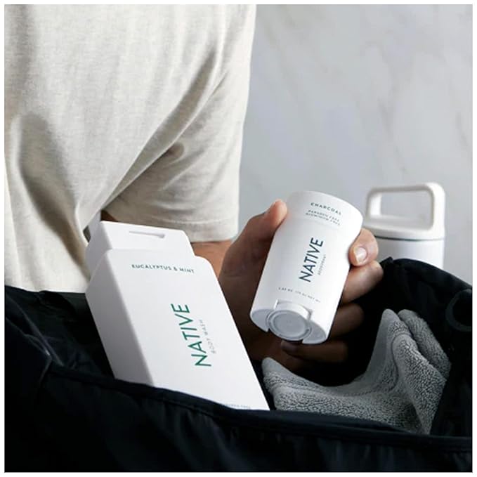 Native Body Wash Contains Naturally Derived Ingredients | For Women & Men, Sulfate, Paraben, & Dye Free Leaving Skin Soft and Hydrated | Eucalyptus & Mint 18 oz - 2 Pk