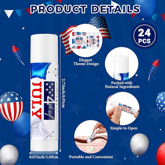 24 Pcs SPF 30 Lip Balm