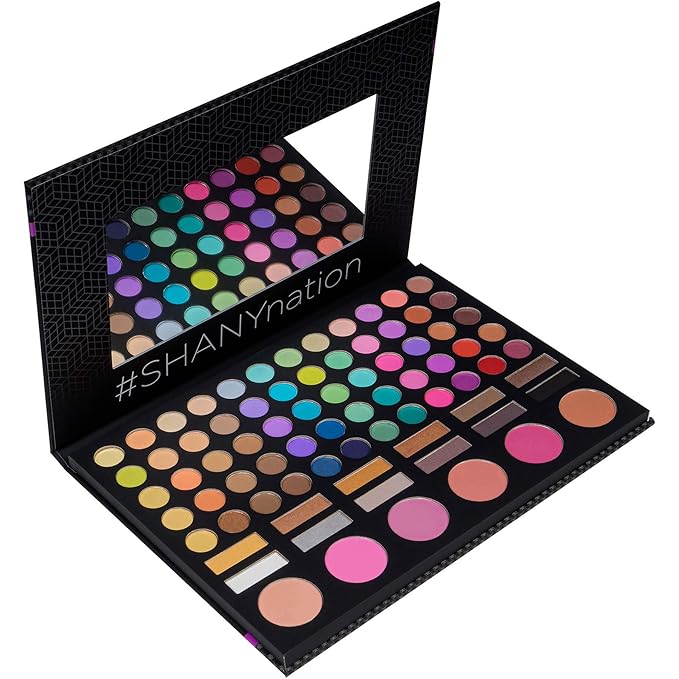 SHANY Festival Ready Palette - Highly Pigmented Blendable Eye shadows, Makeup Blush and Face powder Makeup Kit with 78 Colors - Makeup Palette