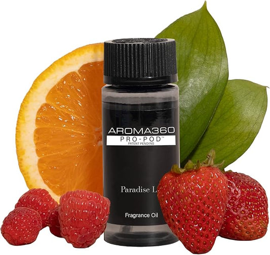 Aroma360 - Paradise Lost Pro Pod Fragrance Oil Blend | Hotel Inspired Luxury Essential Oil Diffuser | Aromatherapy Scent Diffuser Oil | Orange, Raspberry and Marine 1.7 fl oz, 50 mL