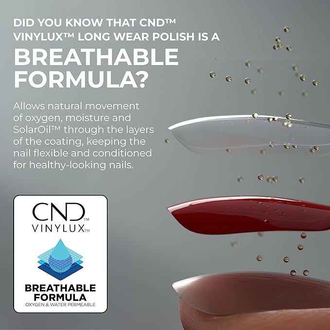 CND Vinylux Longwear Red Nail Polish, Gel-like Shine Longwear