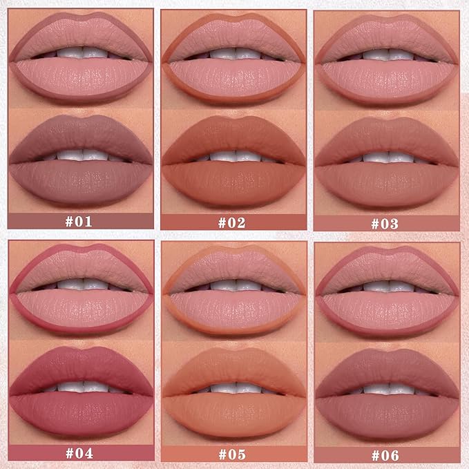 12 Colors Lip Liner Set Lip Liner Pencil Natural Nude Brown Matte Lip Liner Long Lasting Smooth Lip Pencil for Daily Lip Makeup