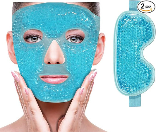 Cooling ice face eye mask