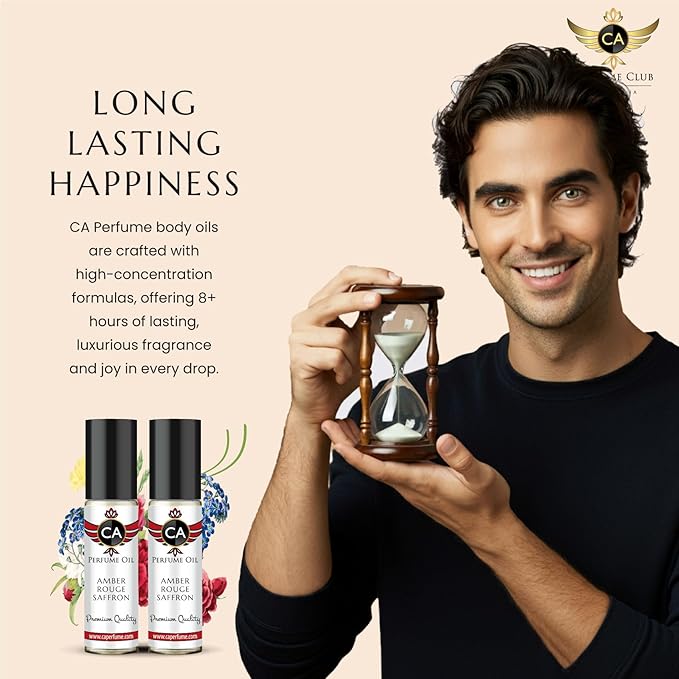 CA Perfume Impression of L’homme Cologne For Men Fragrance Body Oil Roll-On 0.3 Fl Oz/10ml