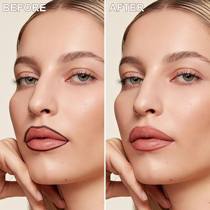 Lip Stain Peel Off - Lip Liner Waterproof, Lip Liner Stain Transfer Proof & Plumping, Moisturizing Non-Stick Cup Matte Finish Stay On All Day, Cocoa Color