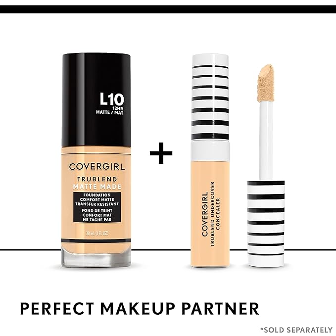 COVERGIRL TruBlend Undercover Concealer, Light Nude, 0.33 Fl Oz