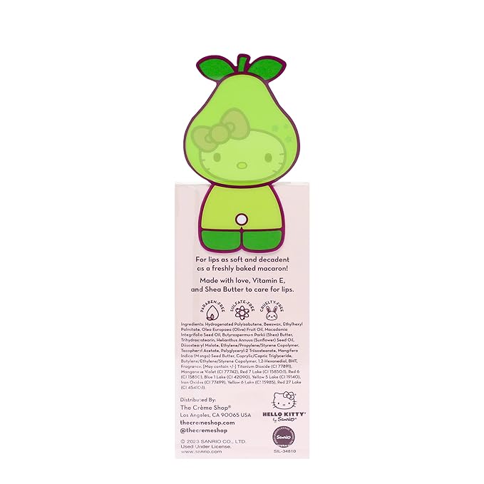 Hello Kitty Macaron Lip Balm - Juicy Pear Flavored
