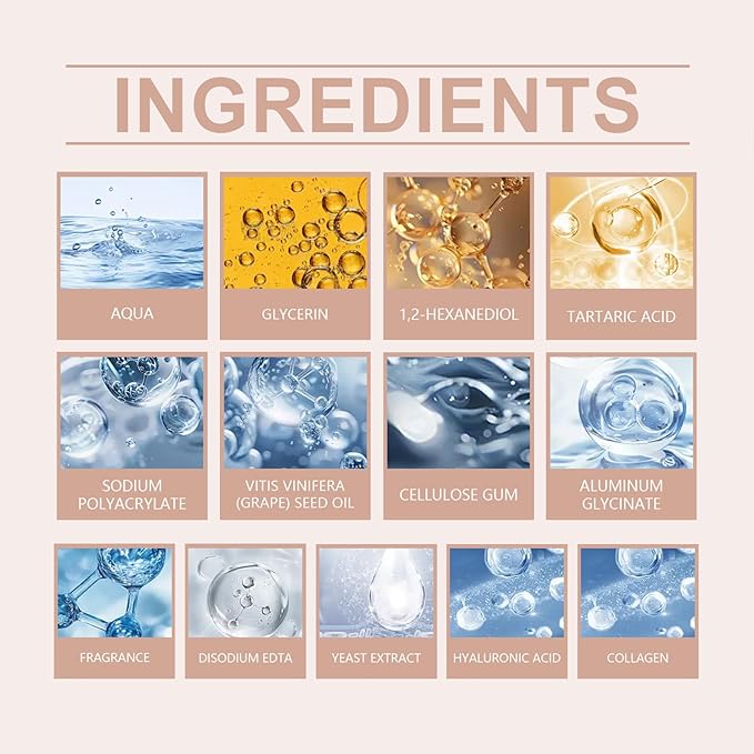 Retinol Collagen Face Mask – Korean Tightening Hydrogel Overnight Mask, Deep Moisturizing & Elasticity Boost, Long-Lasting Hydration & Brightening Skin (Collagen Face Mask)