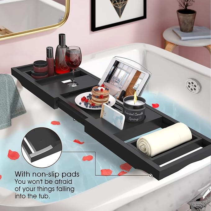 Artmalle bathtub caddy tray -