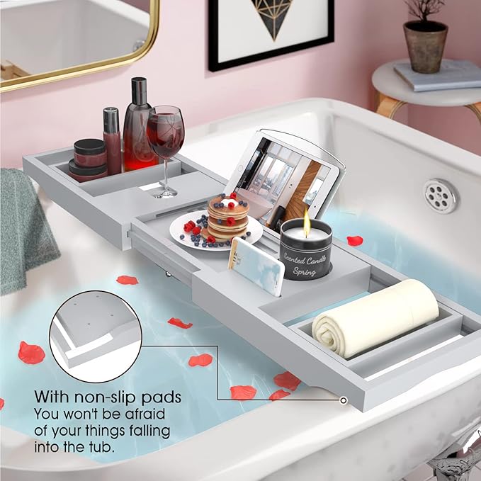 Artmalle bathtub tray bath caddy