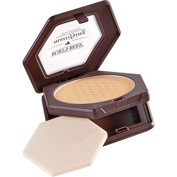 Burt’s Bees 100% Natural Mattifying Powder Foundation, Bare 0.3 Ounce