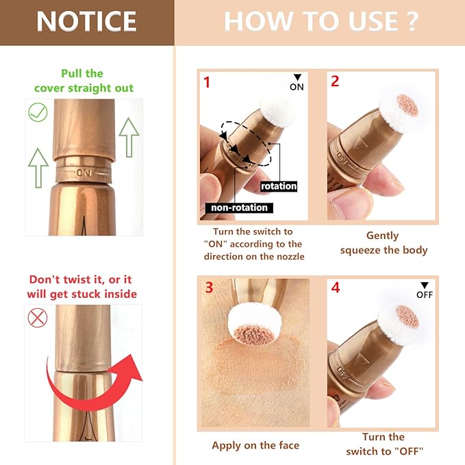 Bronzer Stick Cream Contour Stick Liquid Contour Wand Gold Highlighter)