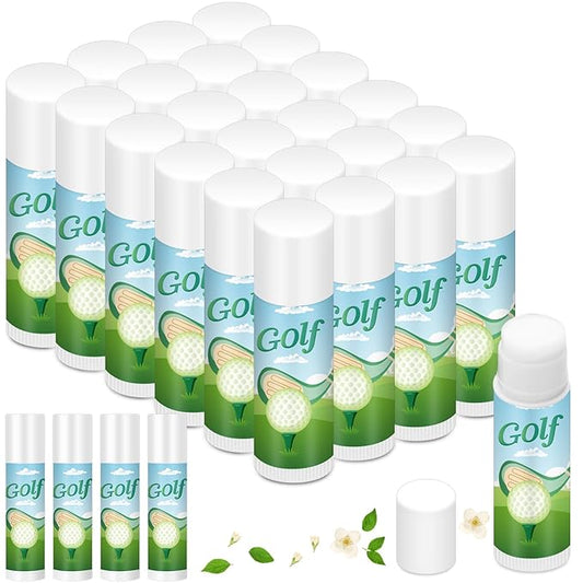 Demissle 24 Pcs Sports Team Gifts Sports Lip Balm Sports Party Favors Sports Theme Lipstick for Team Gifts(Golf)