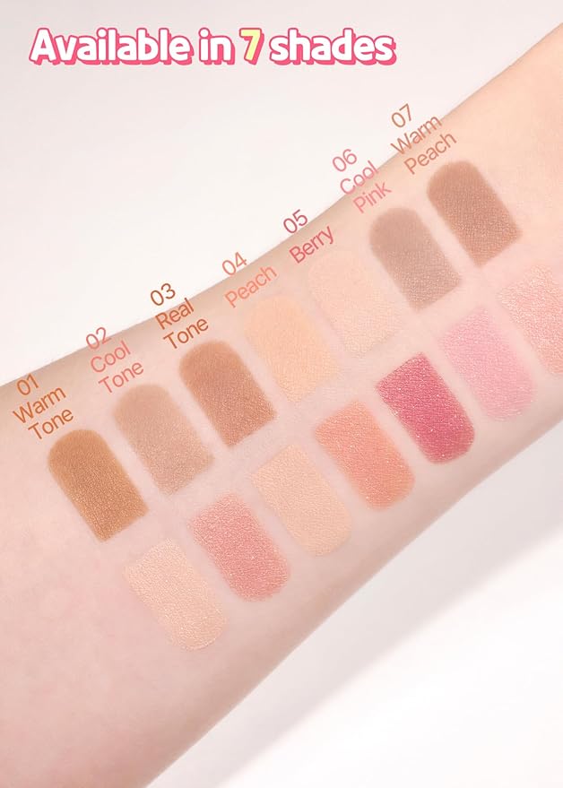 COLORGRAM Under Eye Highlighter Stick - 04 Peach | Silky-Smooth Long-Lasting Highlighter & Contouring Stick for Smudge-Proof, Shining Daily Makeup | K-Beauty Face Highlighters & Luminizers