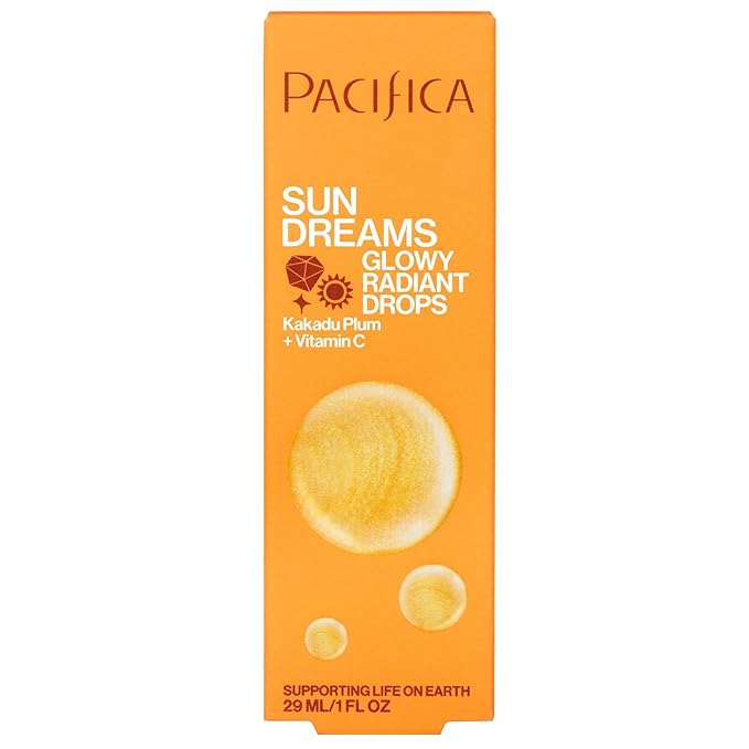 Pacifica Sunset Glow Drops – Face Bronzer - Vitamin C Face Bronzing Makeup for Instant Sun-Kissed Glowing Illuminator & Hydrating Skin Tint | Buildable Highlighter Drops Vegan Dermatologist Tested