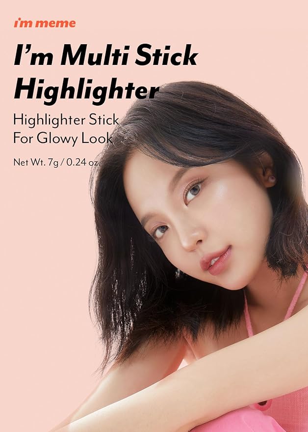 I'm Meme Highlighter Stick for Face - I'm Multi-stick | Daily Use, Buildable, Portable, Easy Blending Matte Finish, 001 Champagne Gold, 0.25 Oz