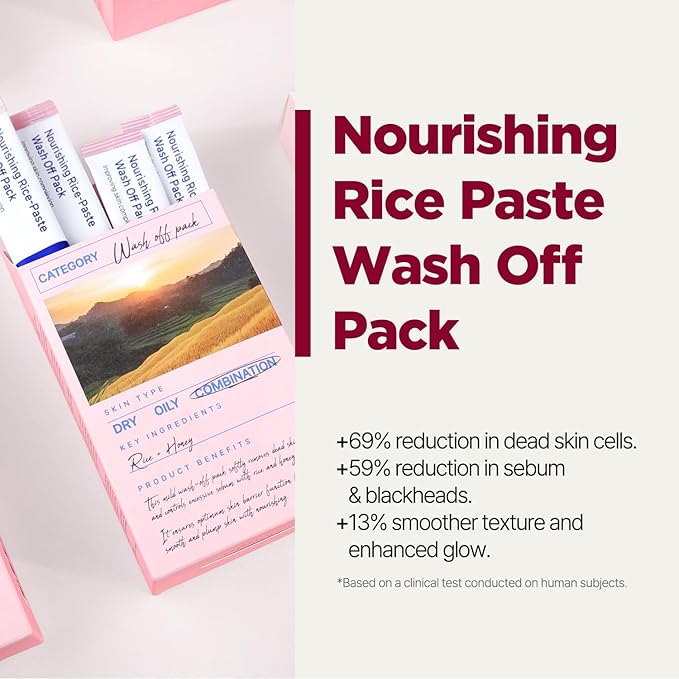 PONGDANG Nourishing Rice-Paste Wash-Off Mask | Gentle Exfoliation & Oil Control | Hydrating Care with Organic Rice Extract & Antioxidants | Helps Improve Skin Tone & Texture | Korean Skin Care